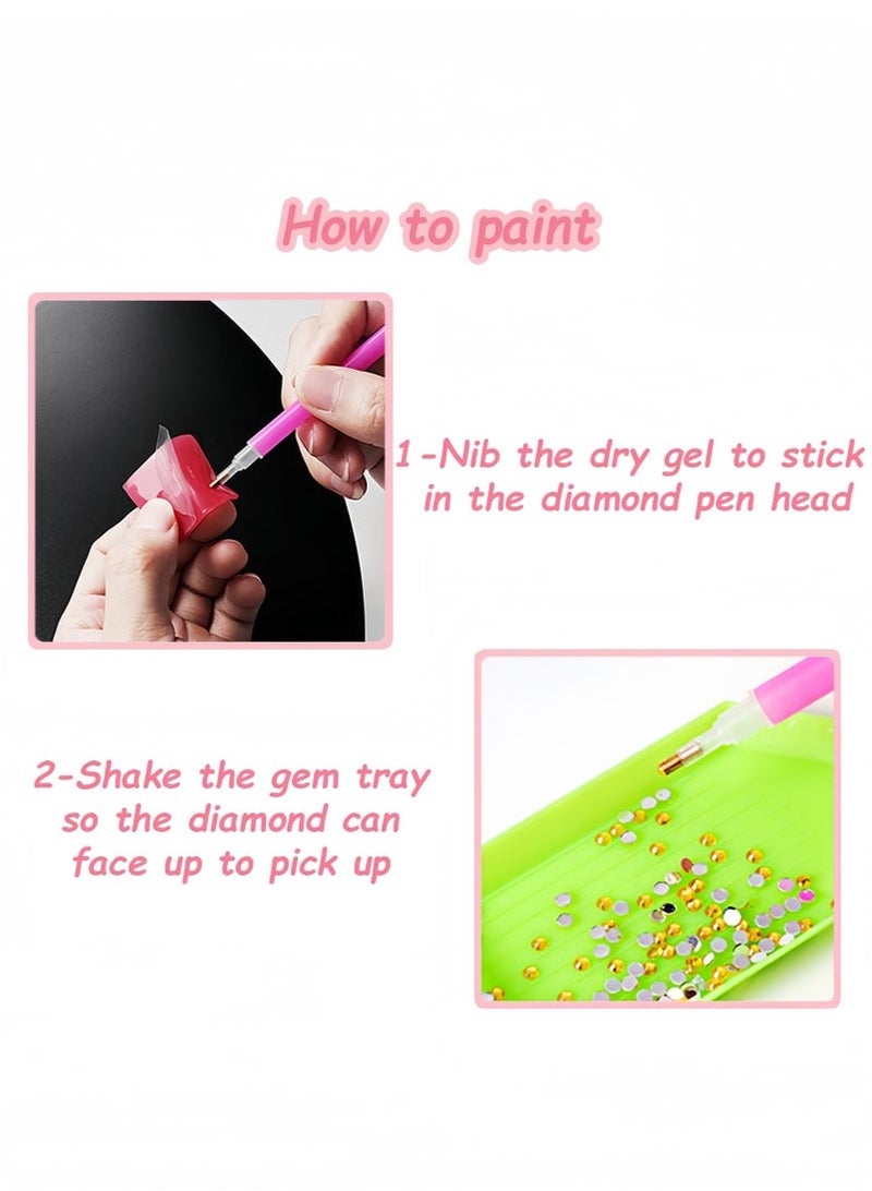 GIFT DIY Diamond Art Kits Kids with Wooden Frame Easy-5D Diamond Art Painting Kits,Mini Diamond Art Painting for Home Wall Decor(6.69x6.69 inch) - Image 3
