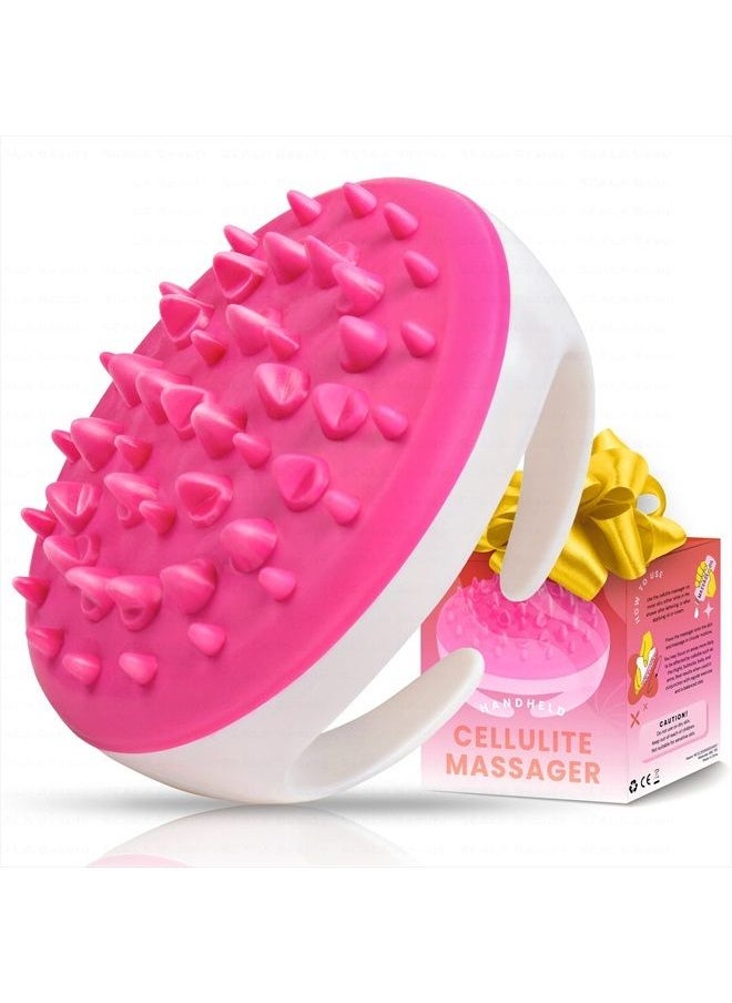 Scala Silicone Anti Cellulite Massager, Body Shower Scrubber, Cellulite Remover - Improve Circulation, Distribute Fat Deposits, Body Massager, Exfoliator, Fat Roller Use with Creams and Oils - Pink  - Image 1