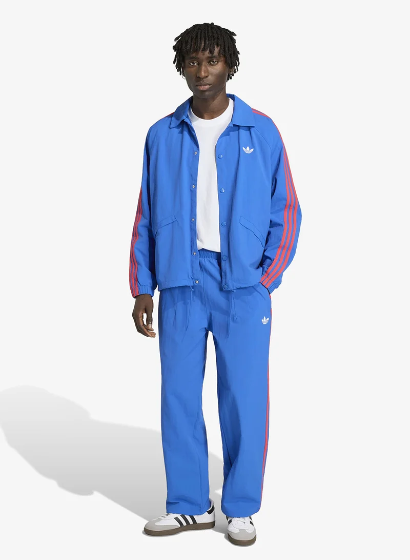 Adidas Originals BLUE 3-Stripes Coach Jacket for Men | Best Price UAE