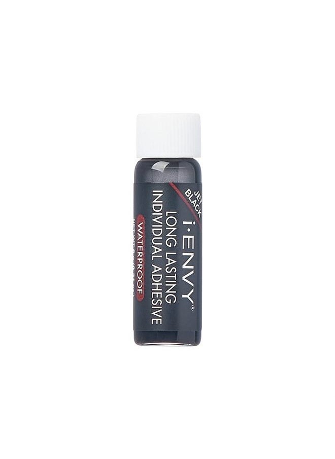 KISS - iENVY Individual Cluster Lash Glue, Strong Hold Individual Lash Adhesive, Waterproof Long-Lasting Individual Lash Glue, Jet Black - Image 1