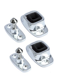 KASTWAVE RV Door Holder, Heavy Duty Enclosed Trailer Door Latch, Entry Door Catch, Plunger and Socket Trailer Door Holder for Camper, TravelTrailer, Cargo, Truck, Shed Door (2 Pack)  - Image 1