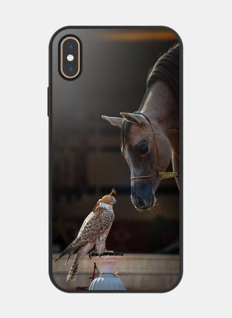 PXLAAT iPhone X MAX case cover Hawk And Horse - Image 1