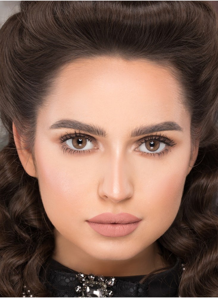 NATURÉL La Mocha lenses A charming look with natural and beautiful colors Monthly use contact lenses, a pair in a box  - Image 2