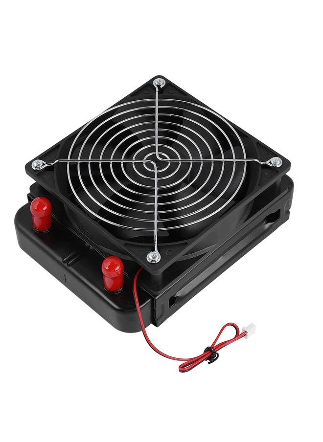 120MM Computer CPU Water Cooling Cooler Heat Row Radiator with Fan 10 Tubes