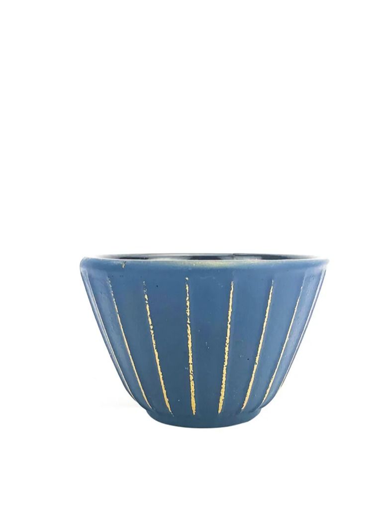 Tealand Durable Enameled  Coated Cast Iron Tea Cup For Homes or Restaurants 0.1L Blue