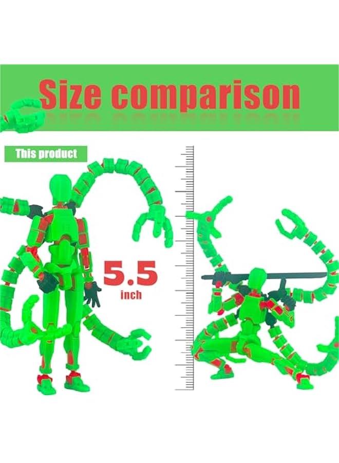 Assembly Completed T13 Action Figure 3D Printed Multi-Jointed Movable T 13 Lucky 13 Dummy 13 Nova 13 Robot 13 Action Figure Desktop Decorations for Game Lovers - Image 2