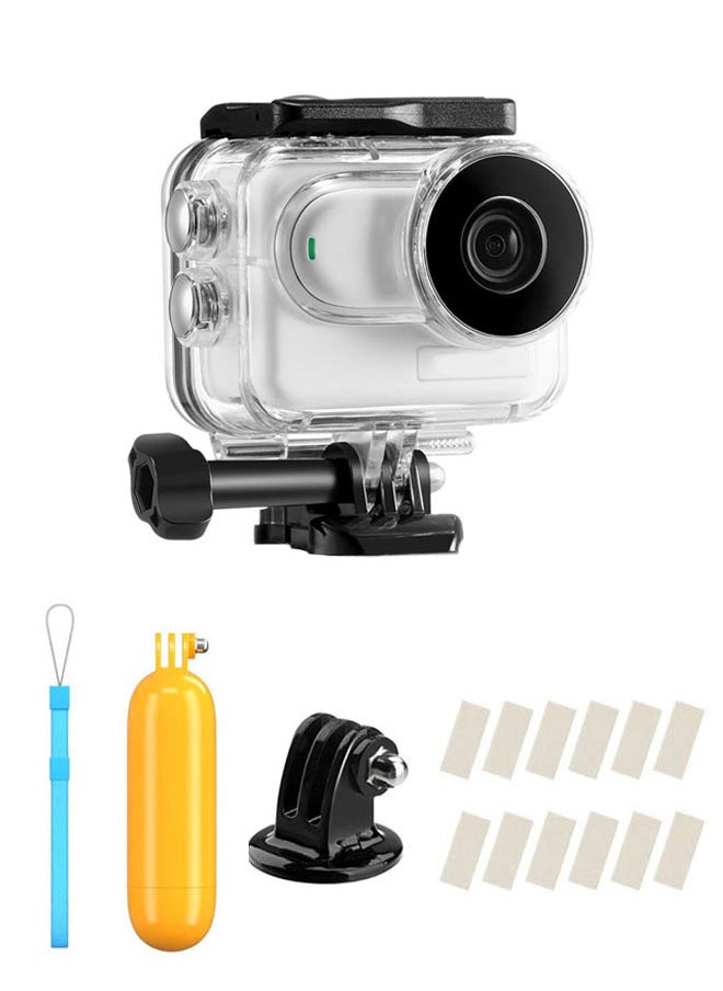 SJet Waterproof Case for Insta360 GO3S GO3, 196FT/60M Underwater Protective Housing Dive Kit, Professional Action Camera Dive Accessory  - Image 1