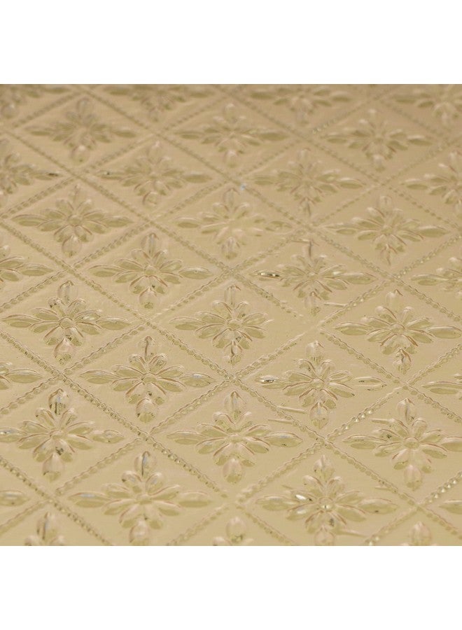 Webelkart طاولة راجوا دي الخشبية المزودة بالنحاس من ويبيلكارت/باتلا/طاولة بوجا للديكور المنزلي والبوغا - 15X9.5 بوصة (الحجم-2) - Image 4