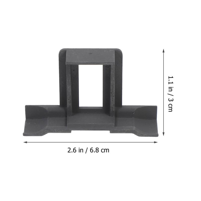 Solar Panel Drainage Clips 10pcs Black 6 8X3cm Prevent Mud Build Up Water Management - Image 3