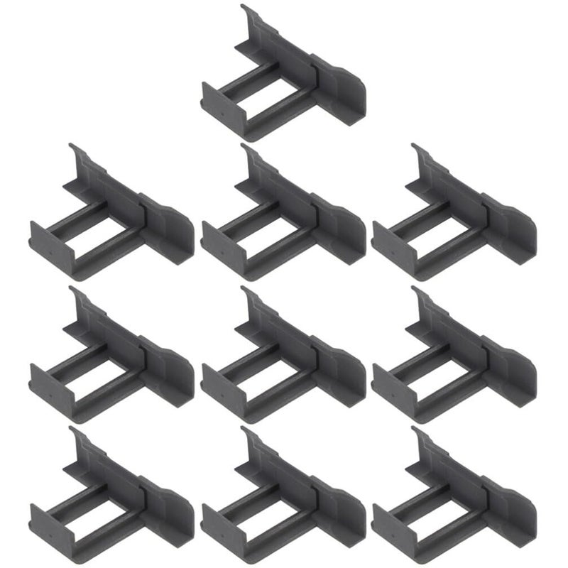 Solar Panel Drainage Clips 10pcs Black 6 8X3cm Prevent Mud Build Up Water Management - Image 2