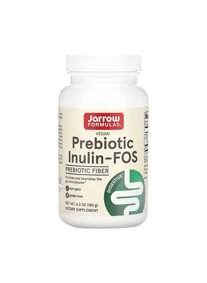 jarrow formulas - Jarrow Formulas, Prebiotic Inulin-FOS, 6.3 oz (180 g) - Image 1