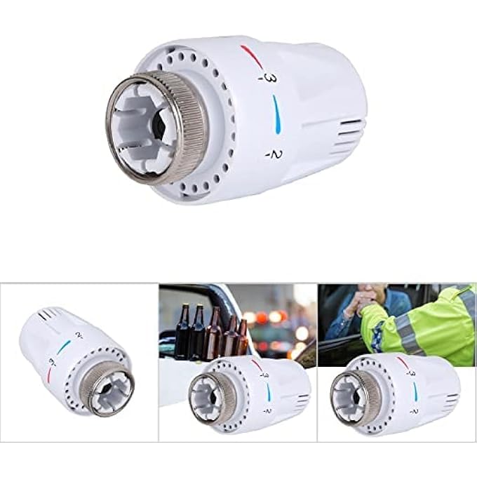 2PCS THERMOSTATIC RADIATOR VALVE TRV RADIATOR VALVES REPLACEMENT HEAD M30X1.5 RADIATOR THERMOSTAT VALVE HEAD FOR HOME OFFICE BEDROOM - Image 3