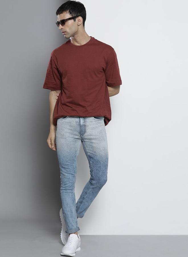 The Indian Garage Co Men Mid Rise Slim Fit Faded Jeans - Image 5