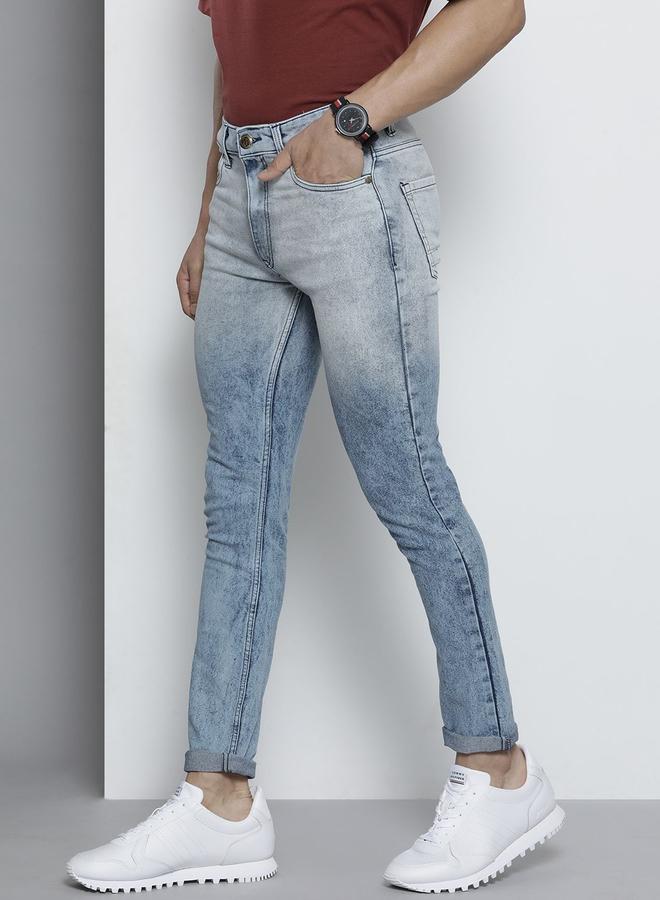 The Indian Garage Co Men Mid Rise Slim Fit Faded Jeans - Image 2