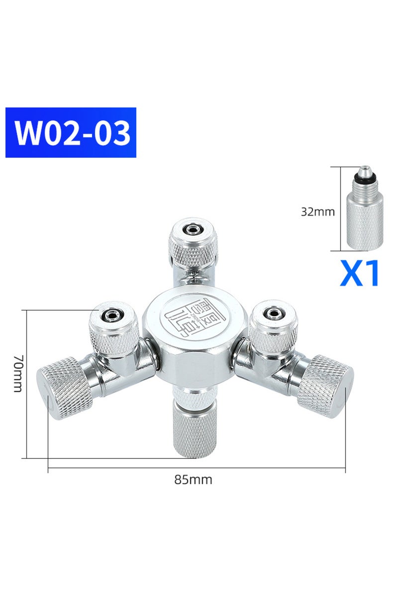 erorex W02-03 ZRDR fish tank multi-channel CO2 splitter distributor metal aquarium CO2 regulator generator