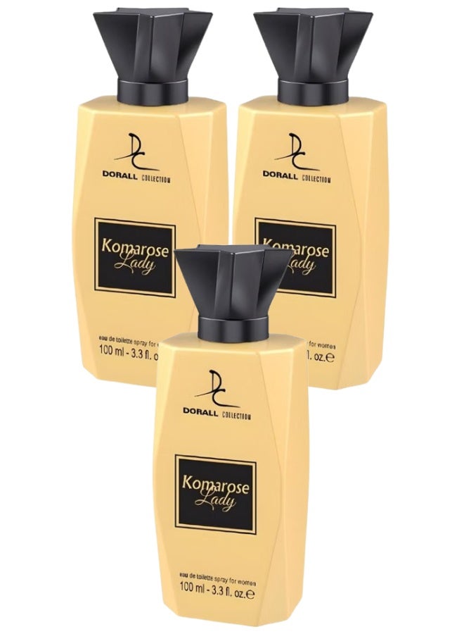 دورال كولكشن 3 قطع عطر كوماروس ليدي 100مل - Image 1