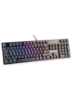 Bloody Light Strike RGB Gaming Keyboard B820R, Dual Colour Keycaps, Spill Resistant, Adjustable Backlights, 6 RGB Lighting Effects, Self-Customize RGB, Zero-Lag Response, Linear and Smooth, Grey  - Image 3