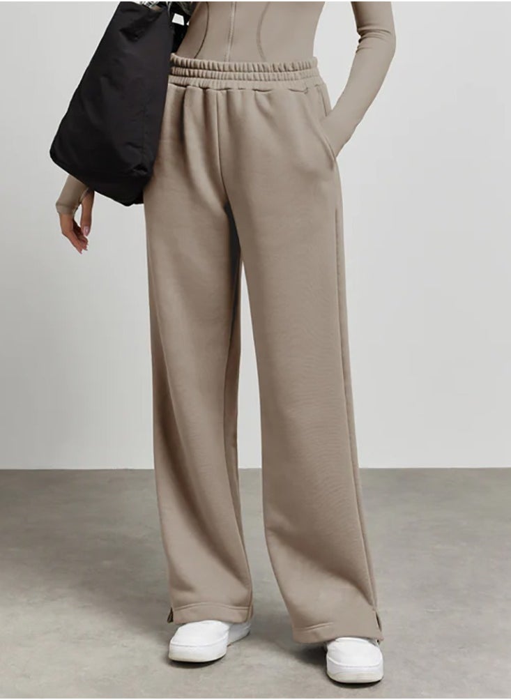UNIVERSAL brown Cotton Blend Joggers Track Pants  - Image 1