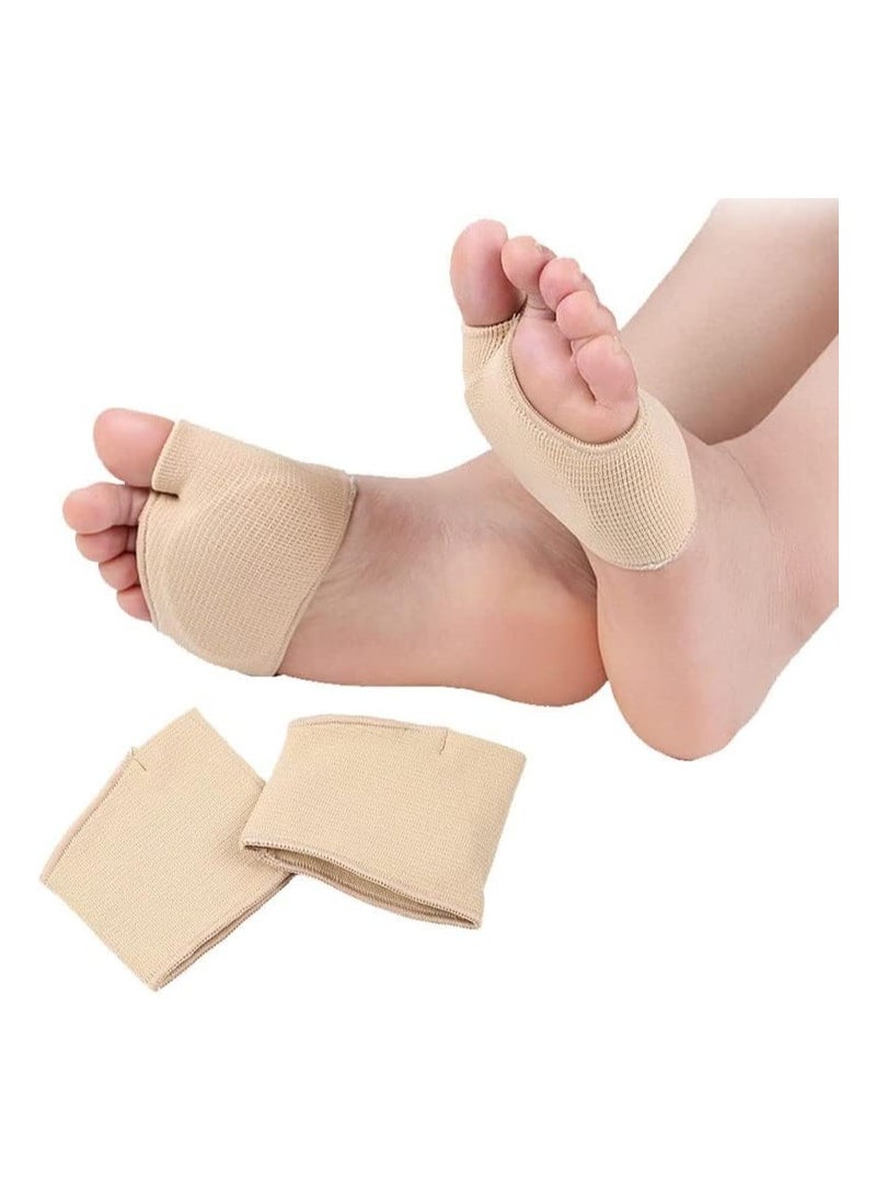 RATSAW Pads for Women and Men 1 Pair Foot Cushion Pads Ball of Foot Cushion Gel Sleeves Cushions Pad Fabric Soft Socks for Supports Feet Pain Relief L - Image 1