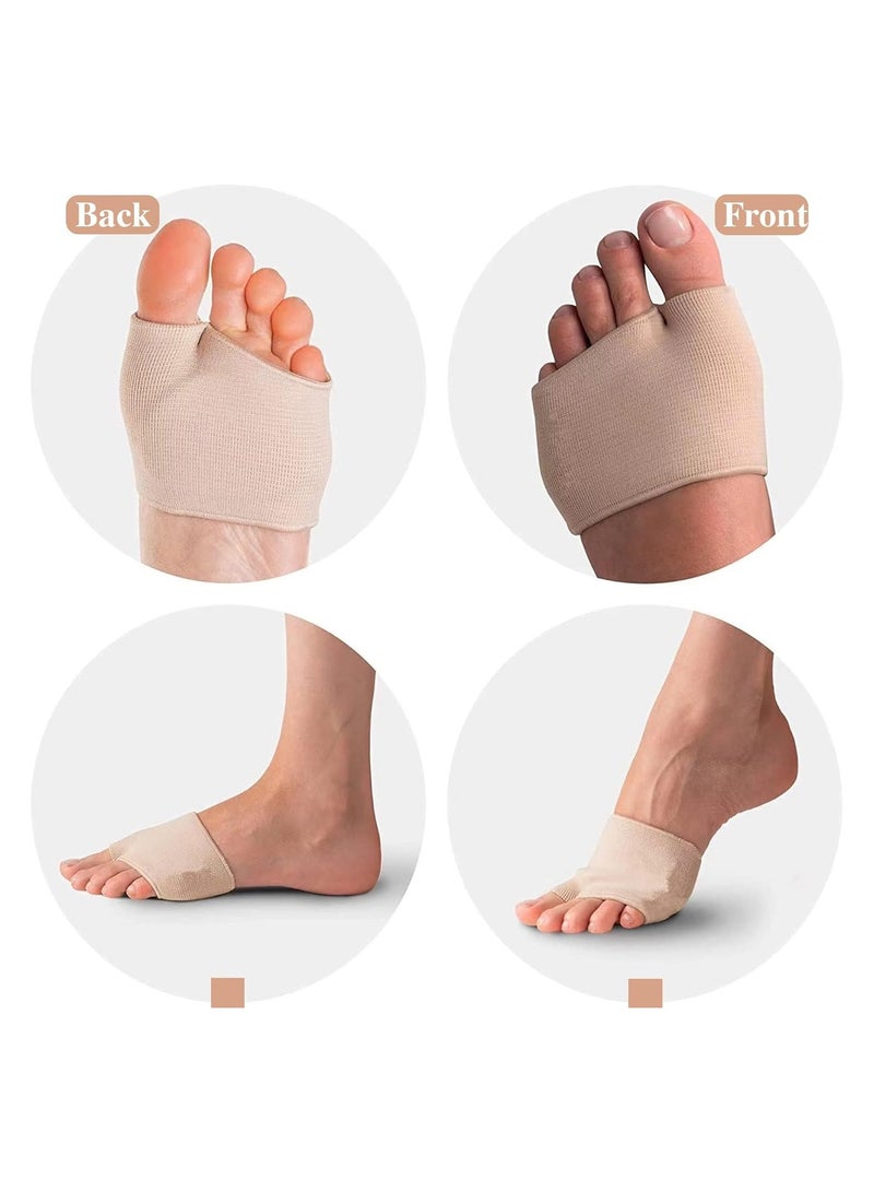 RATSAW Pads for Women and Men 1 Pair Foot Cushion Pads Ball of Foot Cushion Gel Sleeves Cushions Pad Fabric Soft Socks for Supports Feet Pain Relief L - Image 2
