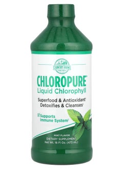 COUNTRY FARMS ChloroPure™ Liquid Chlorophyll Mint 16 fl oz (473 ml) 