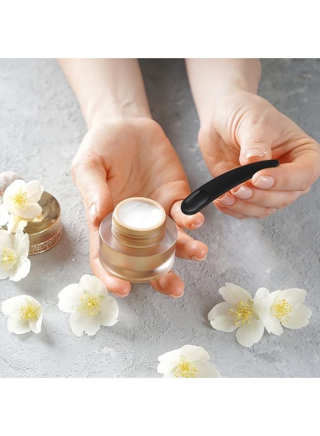 Beaupretty 50Pcs Mini Disposable Makeup Spatulas,Facial Cream Mask Spoon Cosmetic Plastic Spatulas Scoops Mask Tip Spatulas (Black) - Image 5