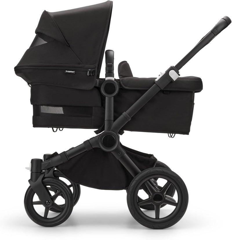 Bugaboo عربة الأطفال بوجابو دونكي 5 مونو الكاملة - أسود/أسود منتصف الليل - Image 5