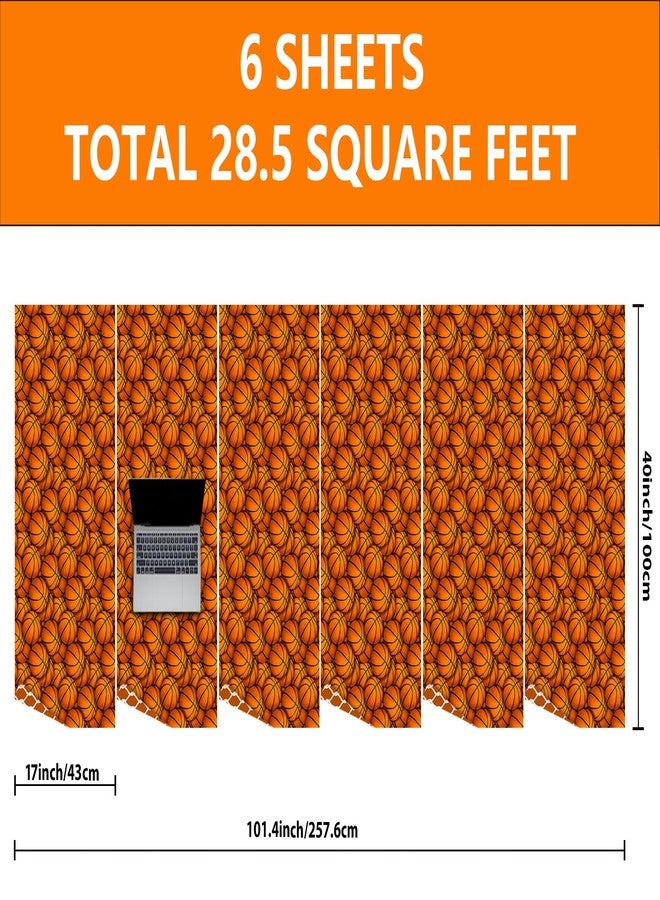 Vnaaem Reversible Basketball Wrapping Paper Roll for Kids Boys Girls - Classic Basketball & Busket Themed Design Sports Gift Wrap for Birthday Sports Holiday Parties(Total 28.5 sq.ft) - Image 4