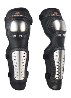 PRO Stainless Knee Pads Motorcycle Motocross Skiing Cycling Protective Gear Knee Protector Pad Guard Sports Armor Kit  - Image 2