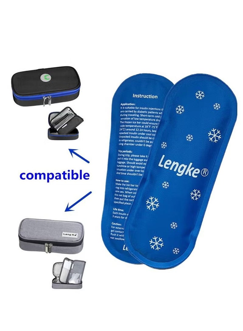 Leng Ke 2 Packs Ice Packs for Insulin Travel Case - Reusable Cooler Ice Packs Suitable for Diabetic Insulin Cooler Pen Carry Case - Image 3