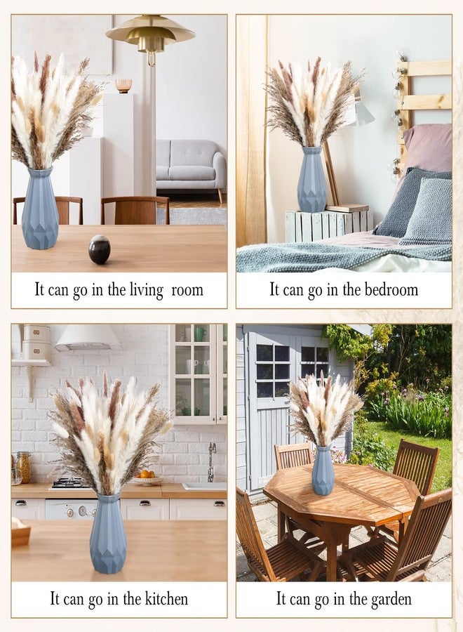 تريلا ٣٣٠ قطعة من عشب البامباس المجفف للزينة، ١٧ بوصة من نباتات الزهور المجففة بكميات كبيرة، عشب البامباس الأبيض والبني، باقة من ذيول الأرانب لتزيين حفلات الزفاف، ديكور طاولة المنزل البوهيمي، ديكور حفلات المزرعة الريفية - Image 5