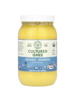 Pure Indian Foods Pure Indian Foods, Organic Grassfed Cultured Ghee, 15 oz (425 g)  - Image 1