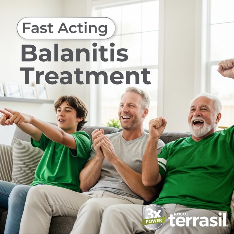 terrasil Balanitis Relief - Balanitis Treatment for Men, Natural Soothing Foreskin Ointment for Relief from Symptoms of Irritation, Itch, and Inflammation. Dermatologist Tested (.5oz) - Image 2