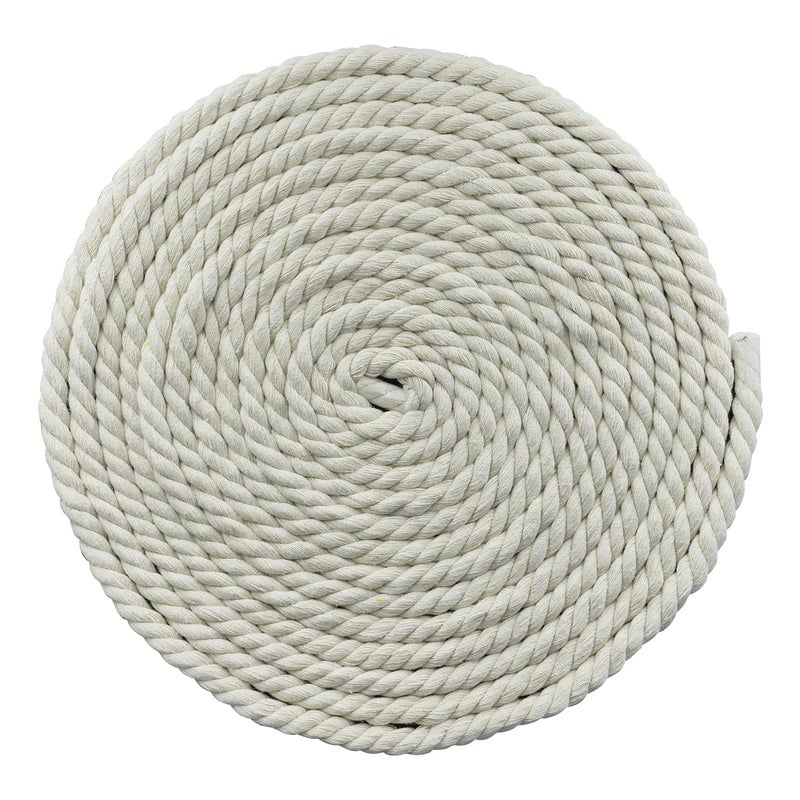 EDOBLUE 100 Twisted Cotton Rope 12 25 Feet12 x25Natural Solded by Saundra Peal