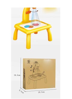 Generic Colorful Drawing  Erasable Doodle Board for kids. with Projection Lamp Educational Toys  - Image 2