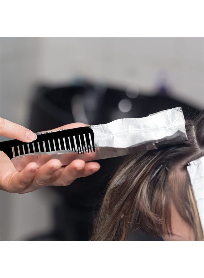 Patelai 6 Pieces Weaving Comb Dyeing Hair Comb Weaving Sectioning Foiling Comb Rat Tail Styling Hair Dyeing Combs for Foiling Balayage Hair Coloring (Assorted Styles) - Image 5
