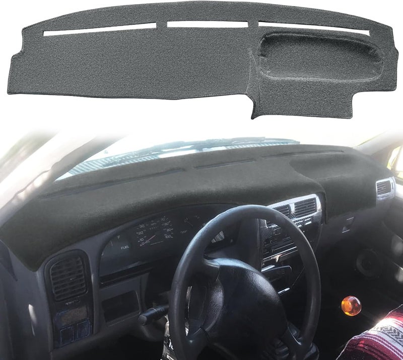 Fcovergurus Dash Cover Mat for 1994-1997 Nissan Hardbody D21 Pickup Truck / 1994-1995 Pathfinder - Dark Gray - Image 1