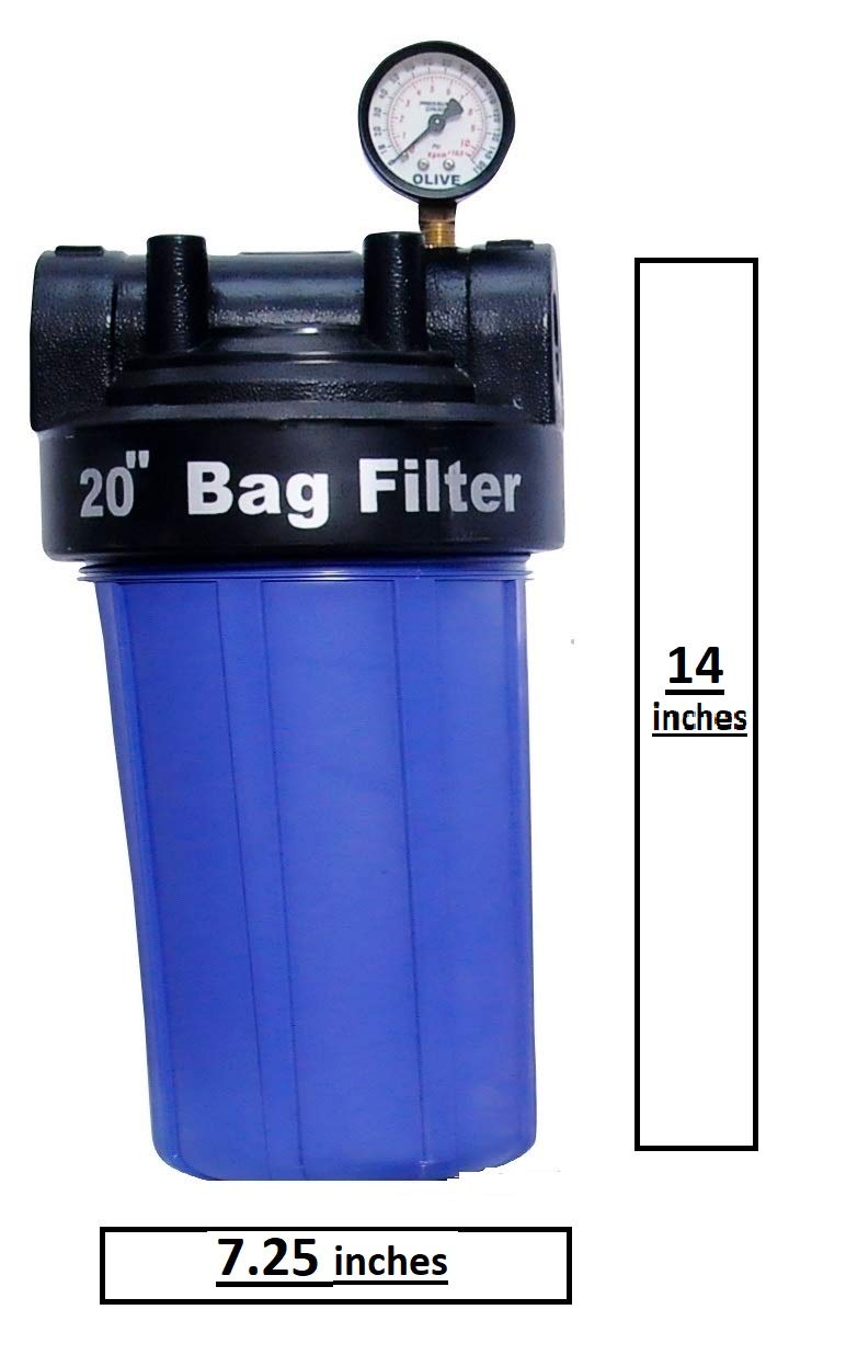 IONIX whole house water filteration system for Single Bathroom/Kitchen/Washing machine with anti scaling/Water Softening balls, 10 Inch bag filter set for Tank water filter - Image 3