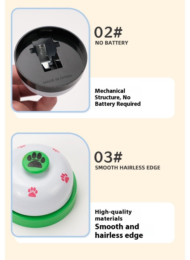 Pet Toys – Dog & Cat Training Bell, Interactive Press Button, Safe Non-Toxic Material, Small Size 7.2×7.2×4.9cm, Fun for Training & Communication, Suitable for Small,Medium,Large Cat and Dog - Image 5