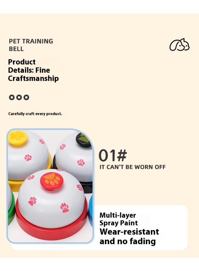 Pet Toys – Dog & Cat Training Bell, Interactive Press Button, Safe Non-Toxic Material, Small Size 7.2×7.2×4.9cm, Fun for Training & Communication, Suitable for Small,Medium,Large Cat and Dog - Image 4