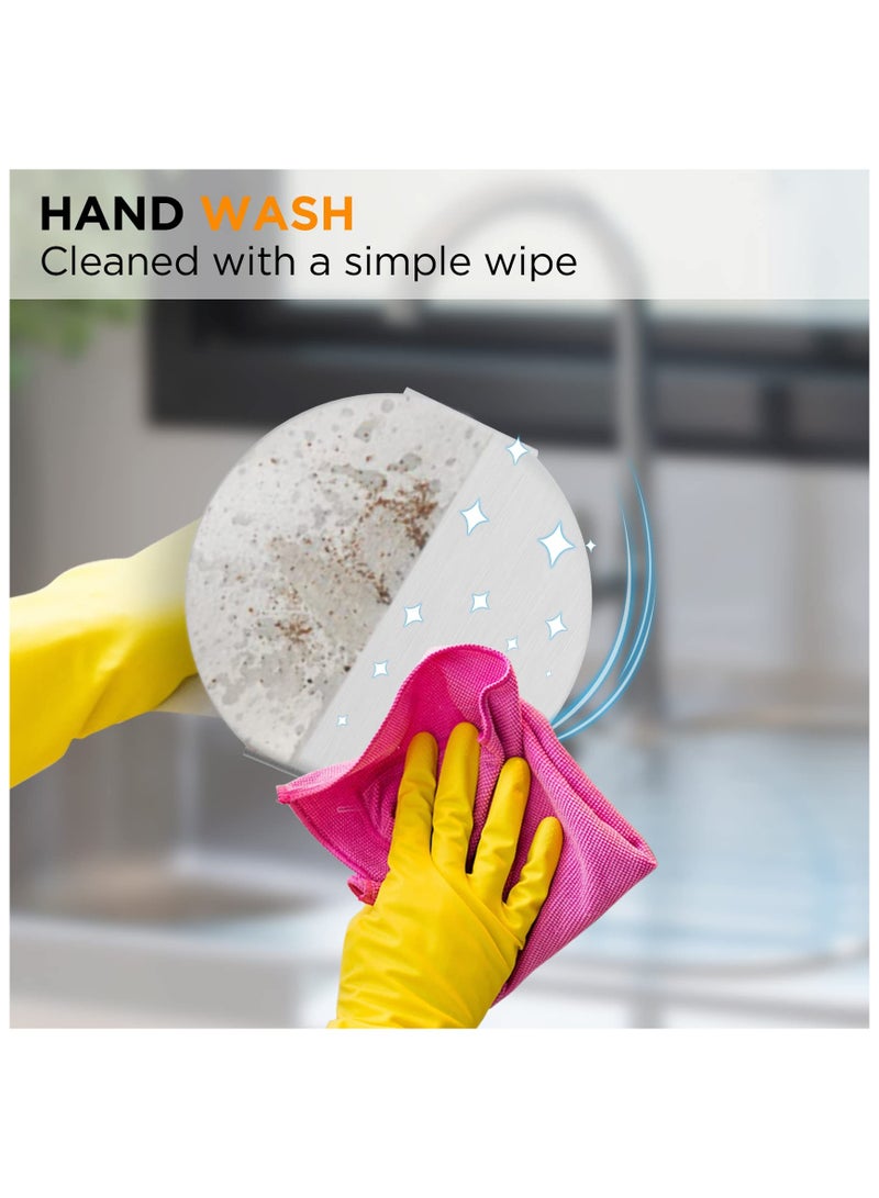 هاهاهاي مكبس برجر من الفولاذ المقاوم للصدأ ، كسارة مستديرة مقاس 5.5 بوصة ، مكبس برجر ناعم غير لاصق ، قاع مسطح بدون أخاديد ، شواية مثالية للطهي بالشواء ، شواية مسطحة ، صانع فطيرة همبرغر وشحوم مضغوطة ، سهلة التنظيف - Image 4