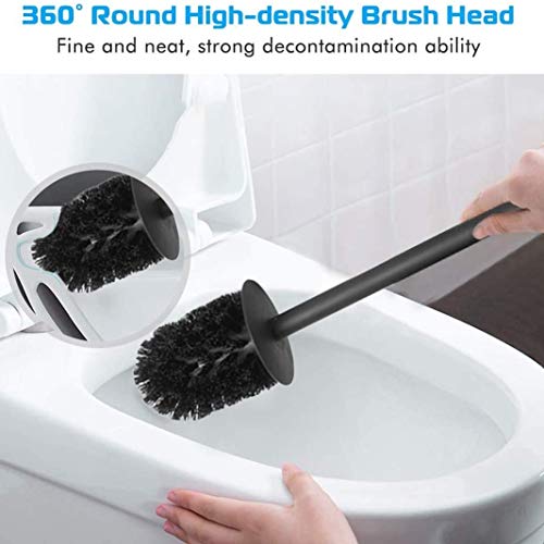 BGL Stainless Steel 304 Black Toilet Bowl Brush and Holder Set Cleaning Tool Holder with Toilet Brush - Image 4