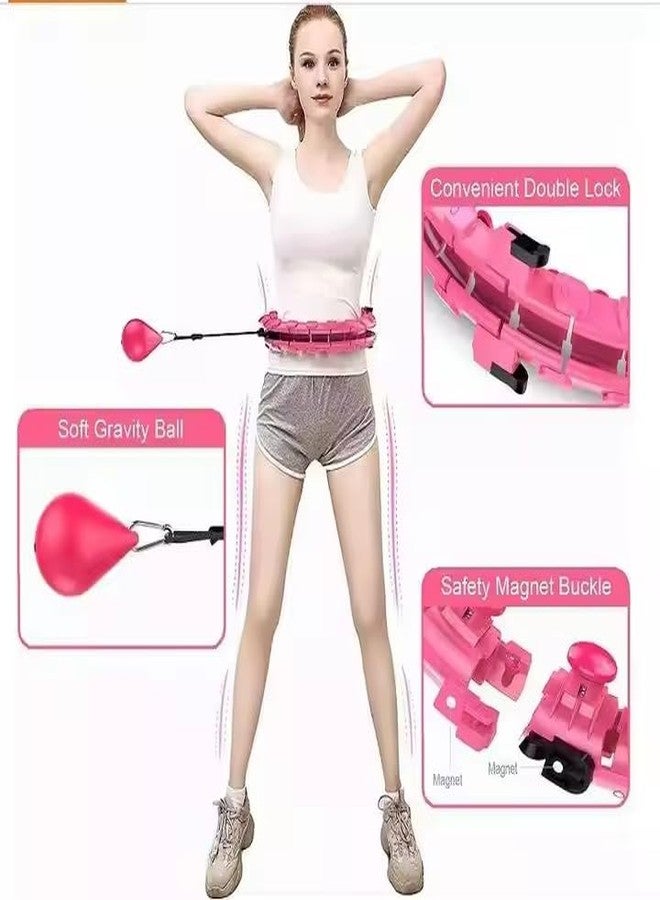 Hidak Smart Fitness Hula Hoop for Adults - Weighted, Quiet, Adjustable, Ideal for Waist Trimming,Fat Burning & Core Exercise - Image 5