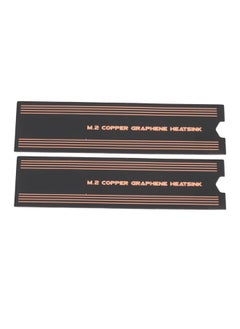 Thoraya 2pcs M.2 SSD Graphene Heatsink Dual Layer Professional NVMe Copper Graphene Heatsink for Laptop  - Image 3