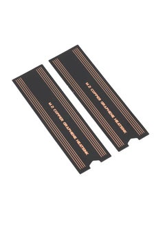 Thoraya 2pcs M.2 SSD Graphene Heatsink Dual Layer Professional NVMe Copper Graphene Heatsink for Laptop  - Image 4