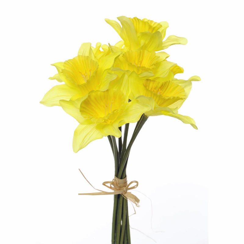 Floristrywarehouse Floristrywarehouse Artificial Daffodils 9 Stem Bunch 13 Inches Yellow Spring Flower