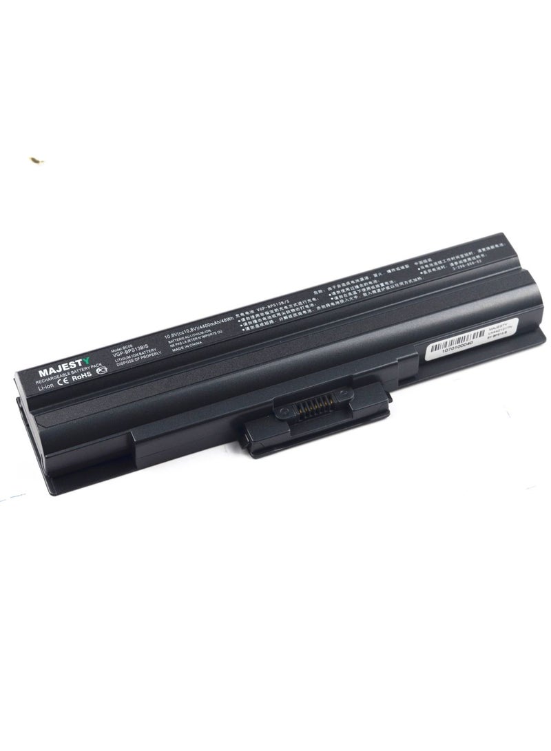 Majesty Majesty Laptop Battery – Replacement for Sony VAIO with 4400mAh Capacity, 48Wh – Compatible with VGN-CS / VGN-FW / VGN-NS Models  - Image 1