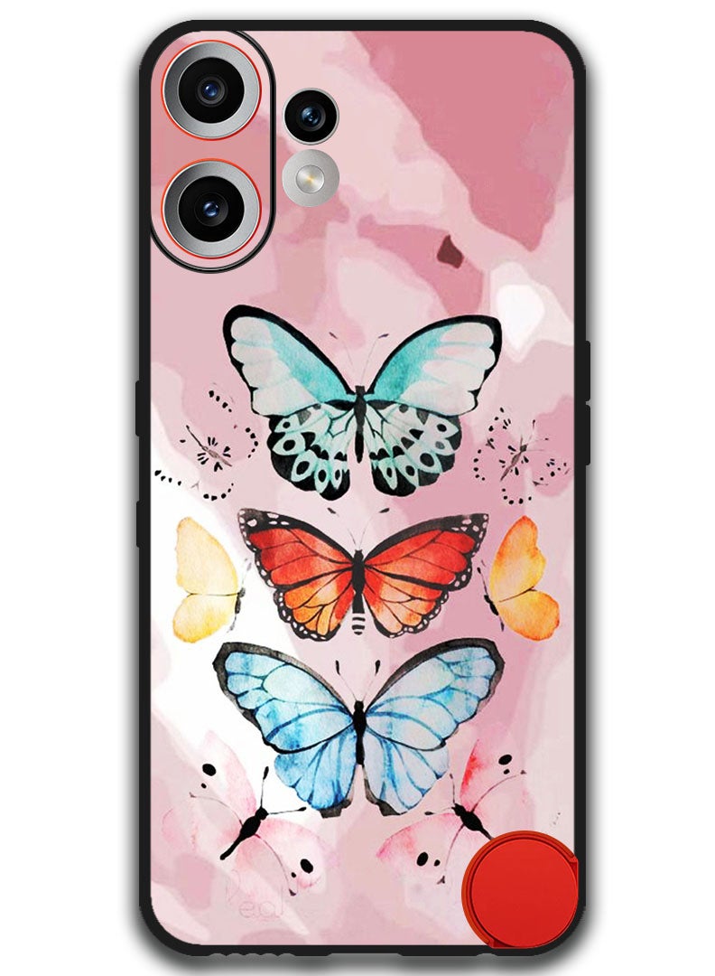 Theodor Case Compatible with Nothing CMF Phone 2 Pro 6.77 Inch Protection Shockproof Bumper Cover Butterflies (2) - Image 1