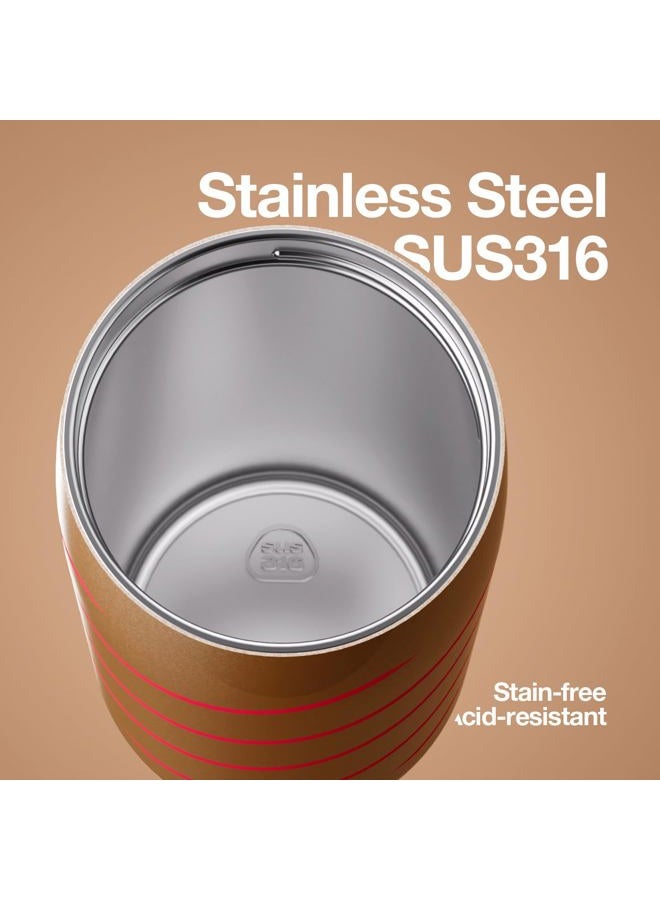 CHAKO LAB Christmas Insulated Stainless Steel Water Bottle with Two Strap | BPA-Free Leak Proof | 17oz Bottle with Spout Lid & Straw | pine cone tree - Image 3