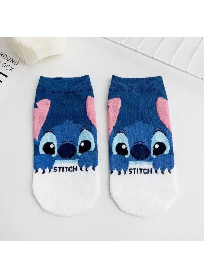 ستيتش جوارب الكاحل من القطن الخالص، 5 أزواج في كل عبوة - Image 3